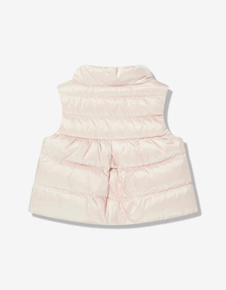 Baby Girls Down Padded Hiva Gilet in Pink
