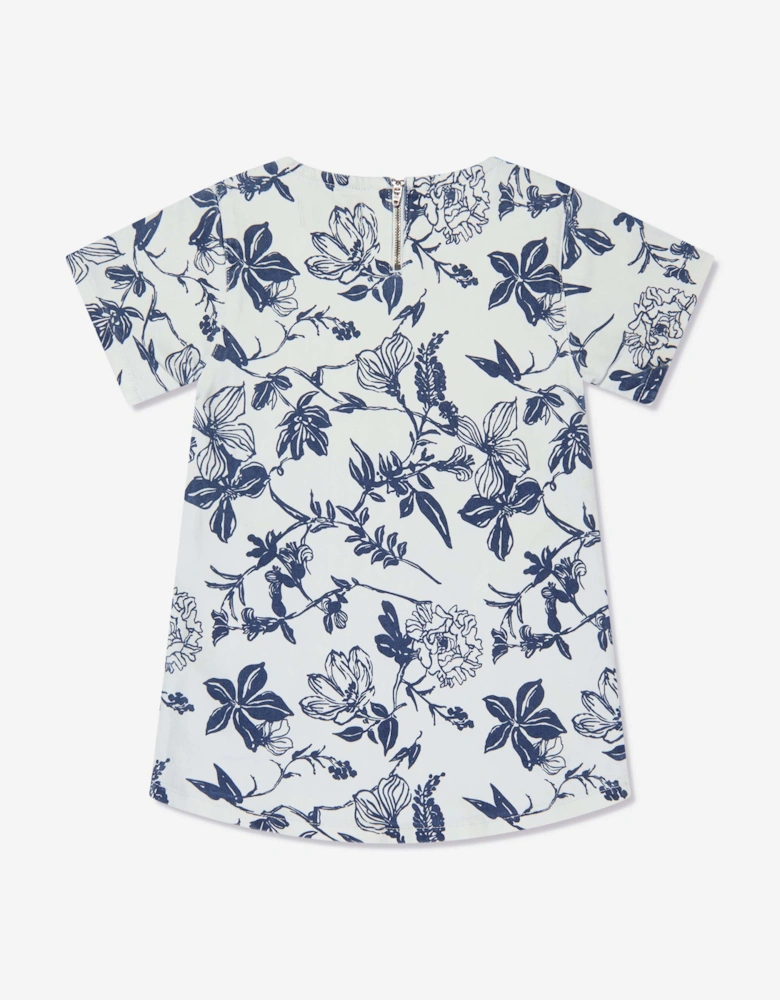 Girls Floral Kiki Dress in White
