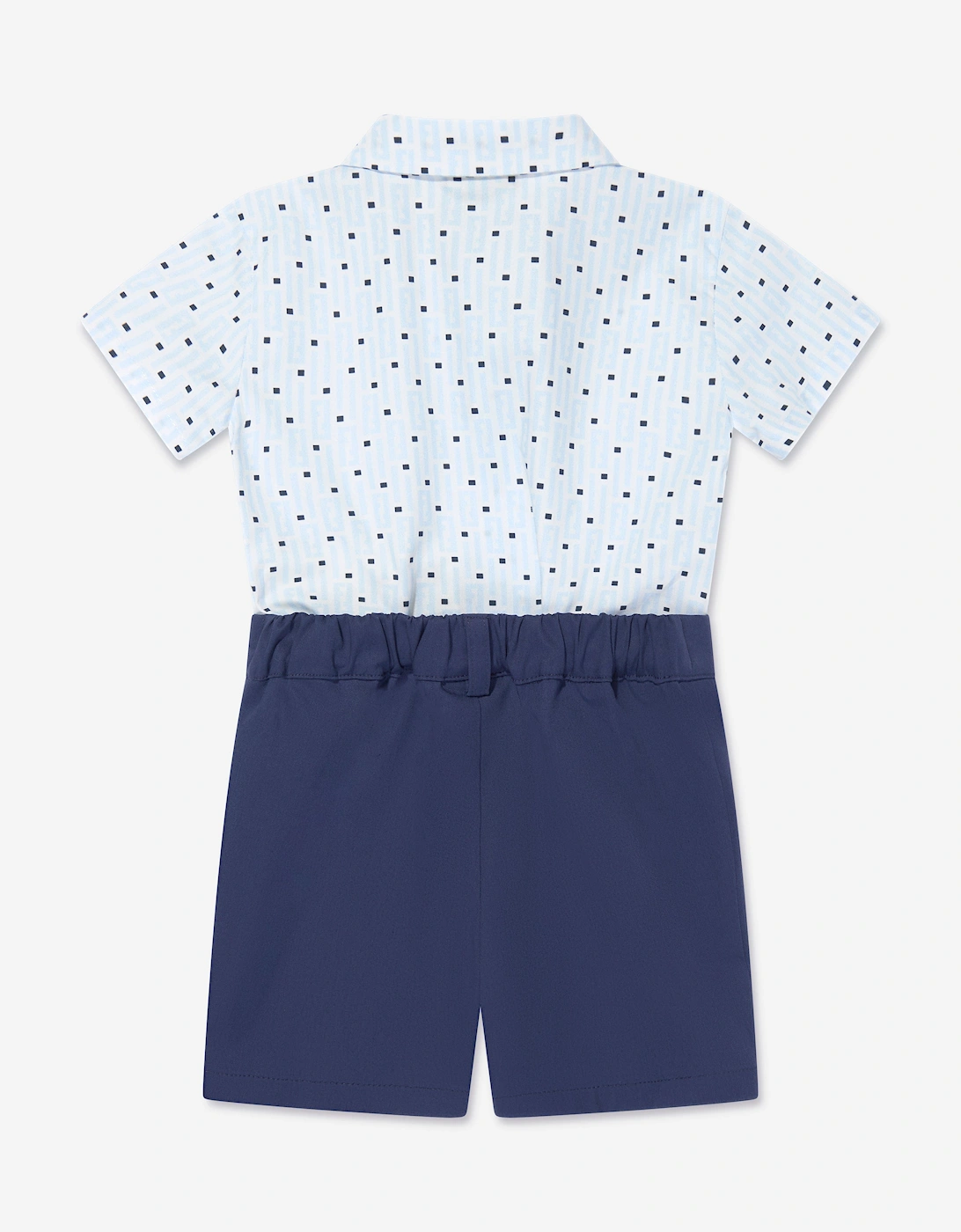 Baby Boys Logo Romper in Navy