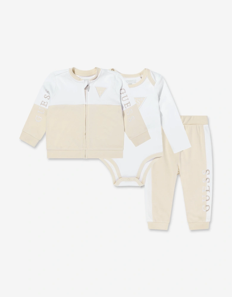 Baby Tracksuit Set in Ivory