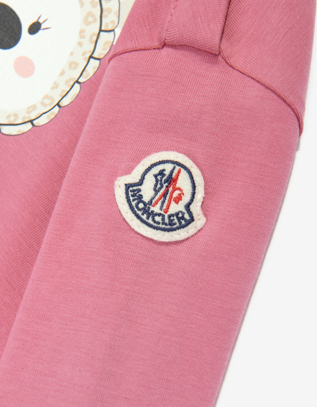 Enfant Baby Girls Long Sleeve Bear T-Shirt in Pink