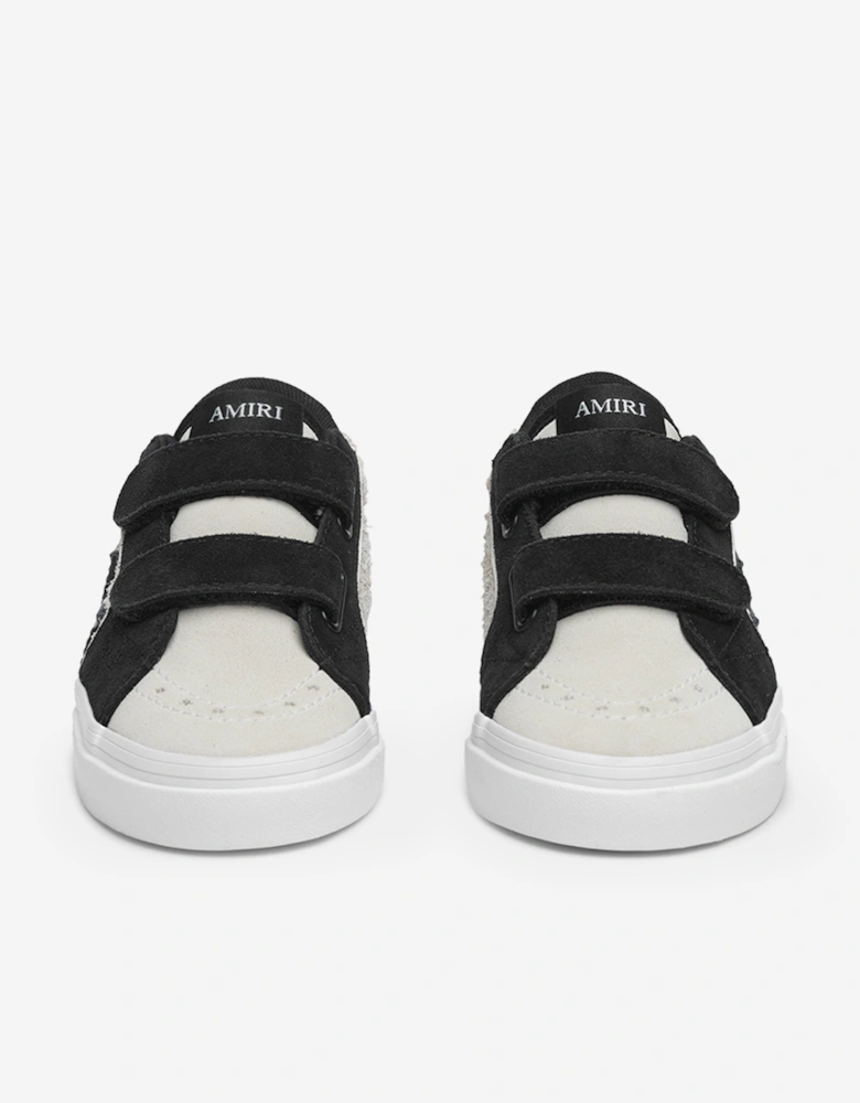 Kids Leather Sunset Skate Low Trainers in Black