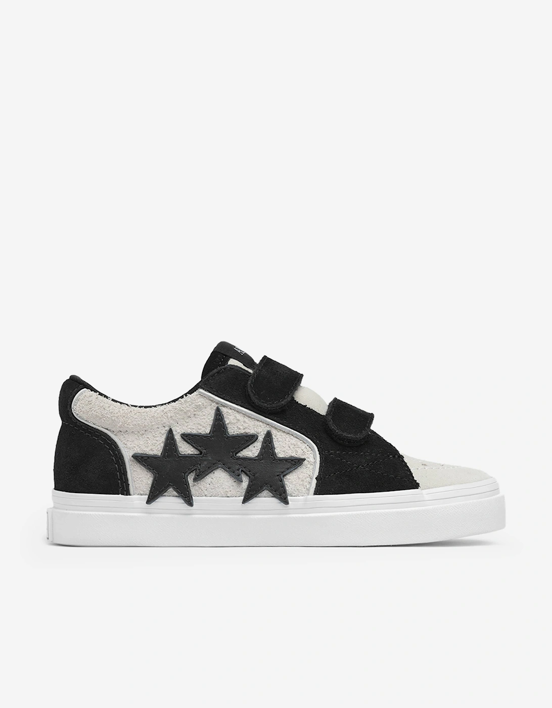 Kids Leather Sunset Skate Low Trainers in Black, 5 of 4