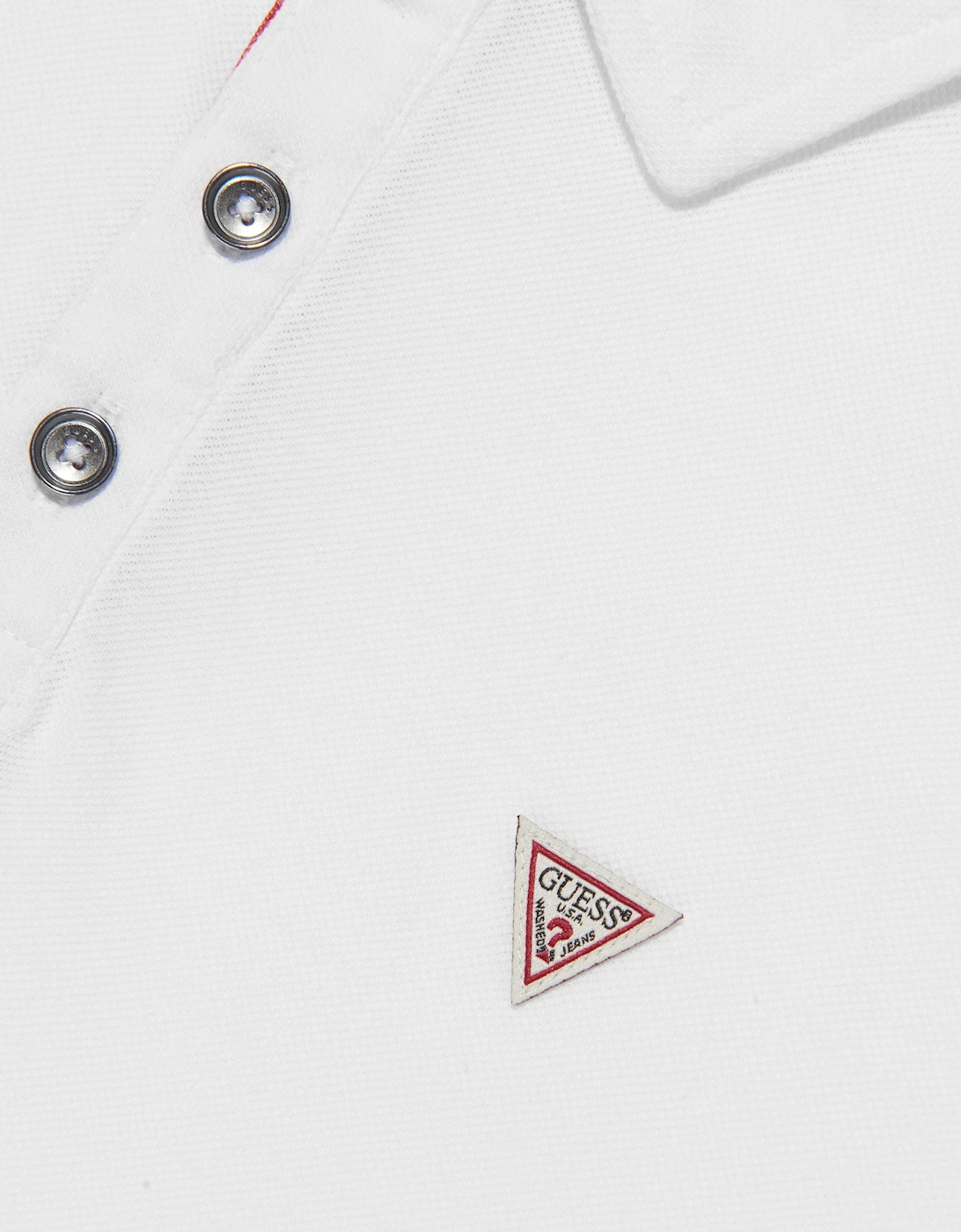 Boys Logo Polo Shirt in White