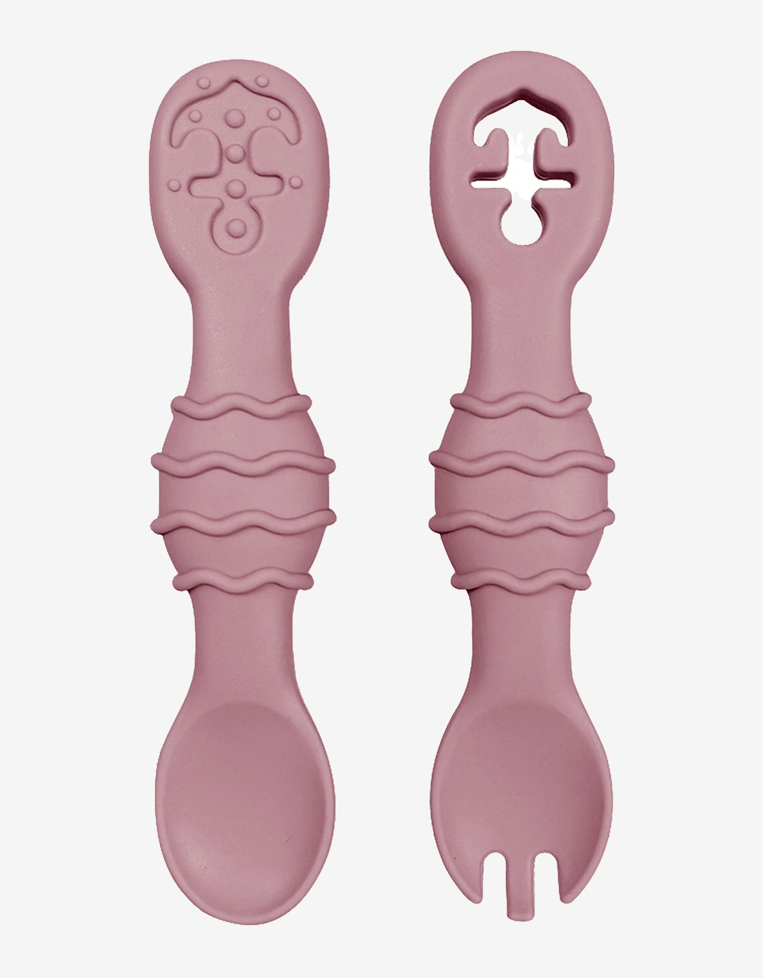 Bloom Bambini Girl's Bloom Bambini Silicon Spoon and Fork Set - Pink