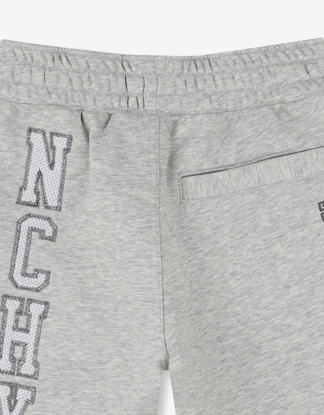 Boys Embroidered Applique Shorts in Grey