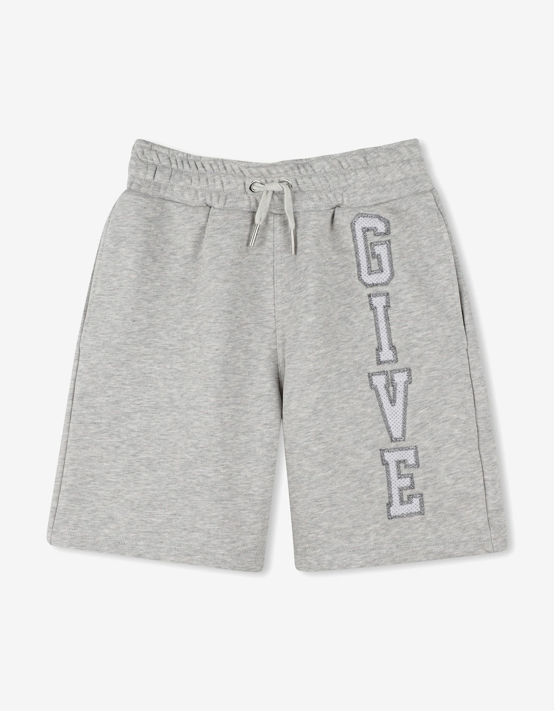 Boys Embroidered Applique Shorts in Grey, 6 of 5