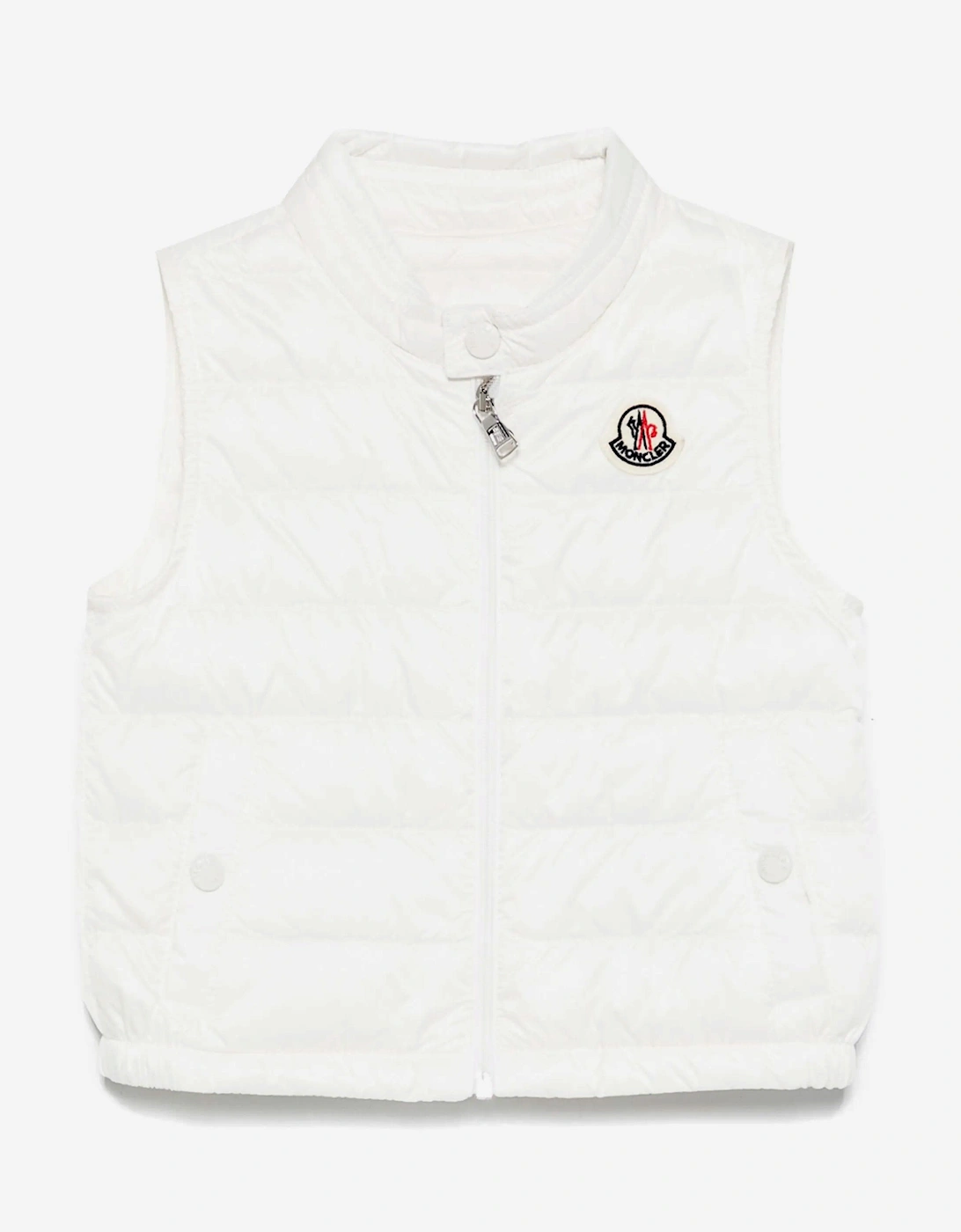 Baby Boys Down Padded New Amaury Gilet in Ivory, 5 of 4