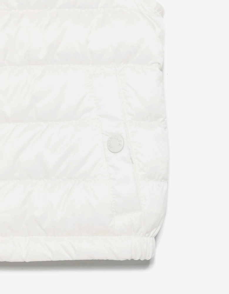 Baby Boys Down Padded New Amaury Gilet in Ivory
