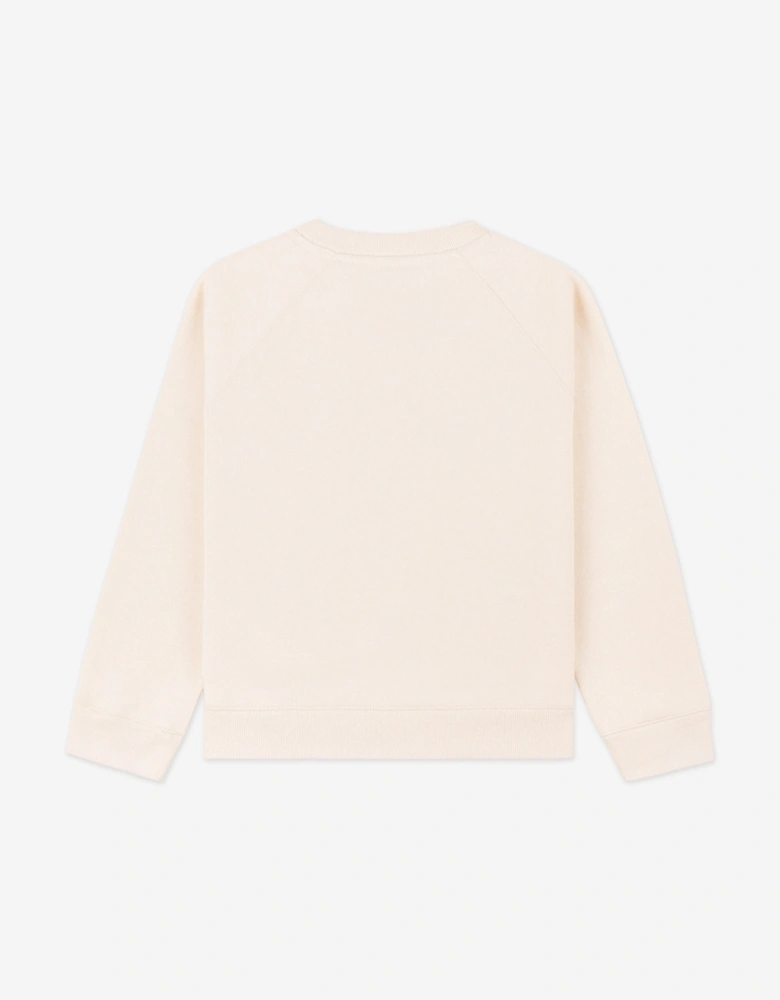 Kids H&W Crest Sweatshirt in Ivory