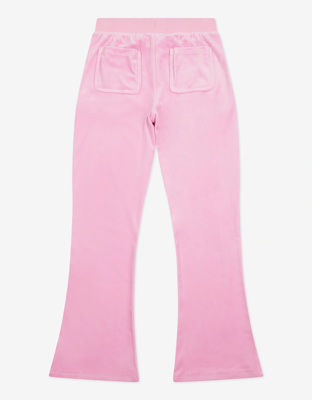Girls Diamante Logo Bootcut Joggers in Pink