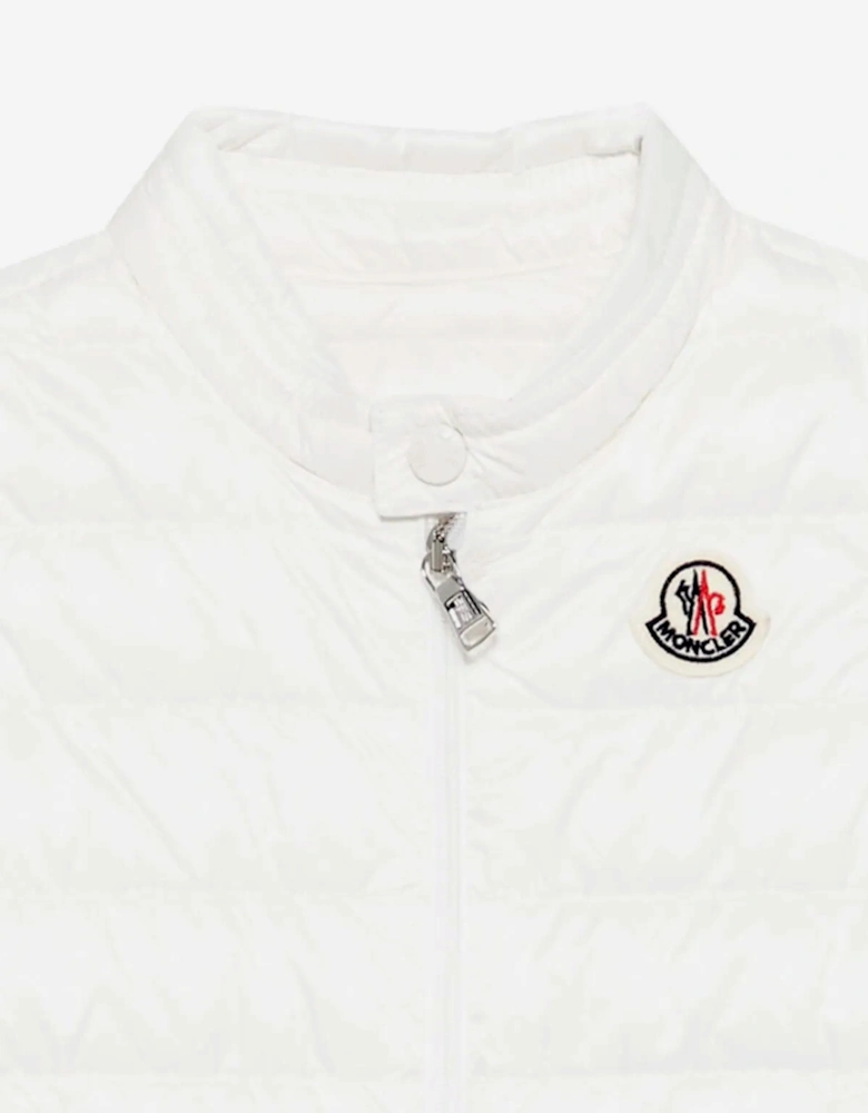 Baby Boys Down Padded New Amaury Gilet in Ivory