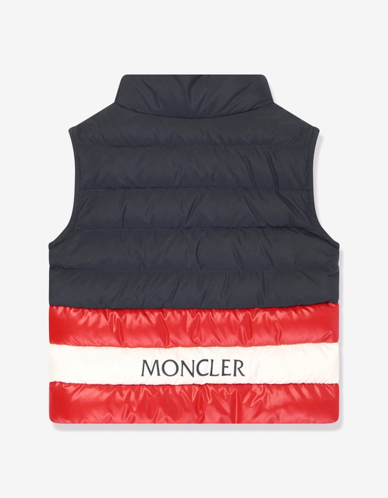 Baby Boys Down Padded Cliff Gilet in Red