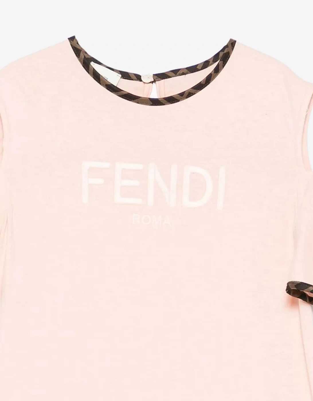 Girls Off The Shoulder Jersey Dress in Pink