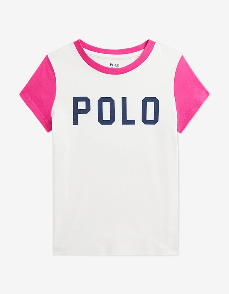 Girls Polo T-Shirt in Pink