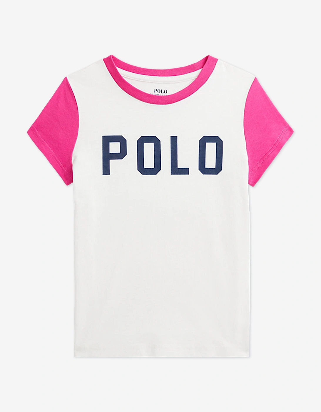 Girls Polo T-Shirt in Pink, 6 of 5