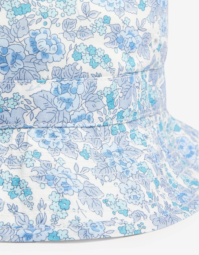 Baby Floral Piob Hat in Blue