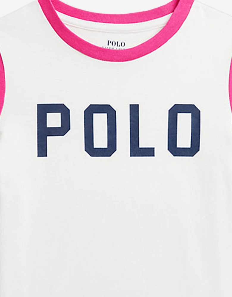 Girls Polo T-Shirt in Pink