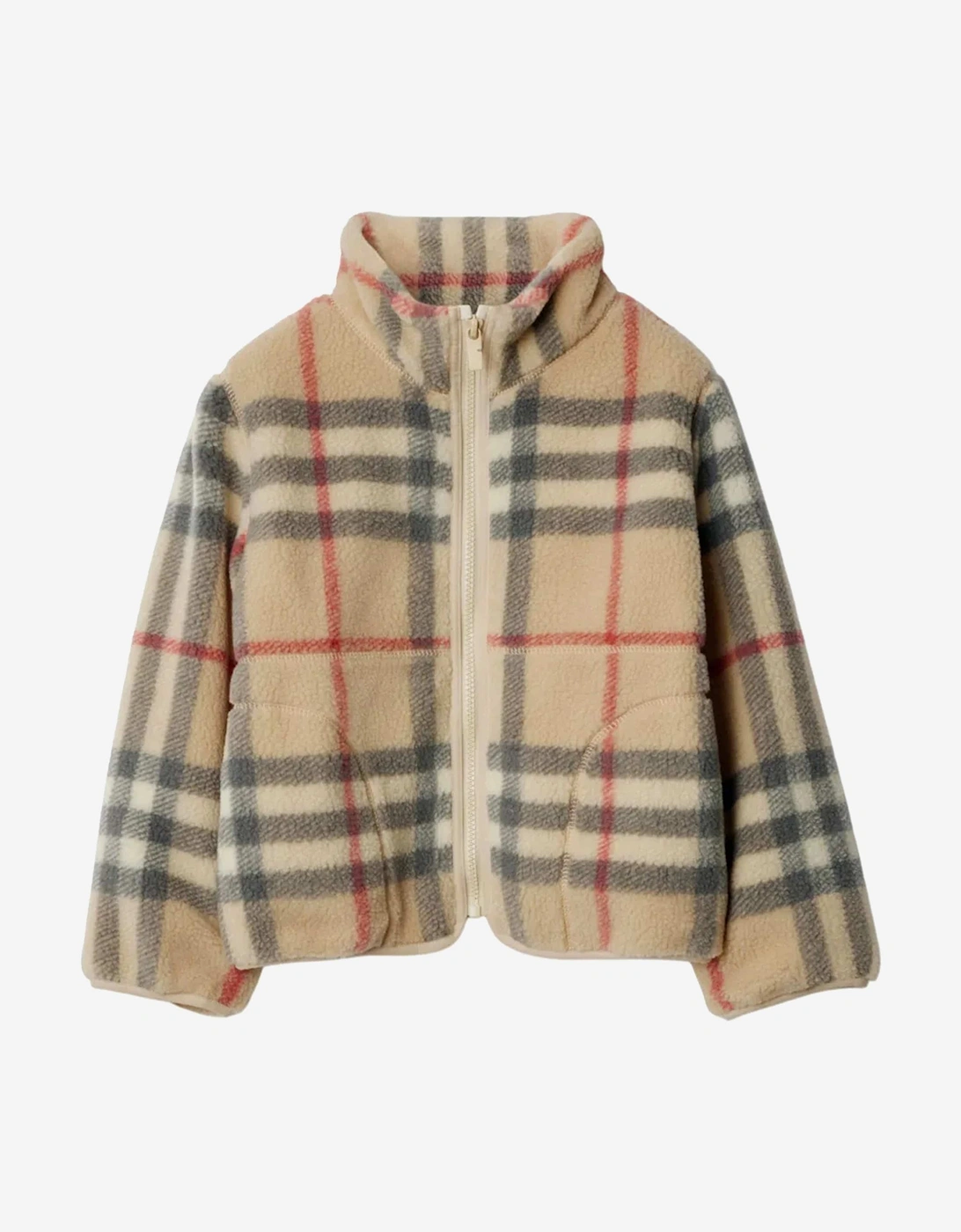 Boys Check Brian Jacket in Beige, 5 of 4