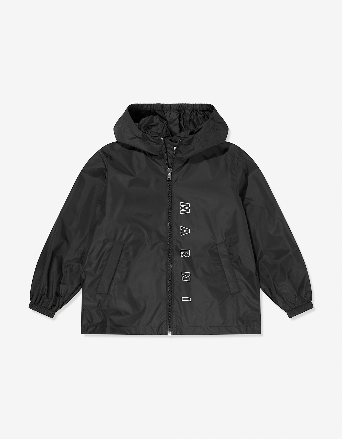 Kids Logo Zip Up Jacket in Black, 5 of 4
