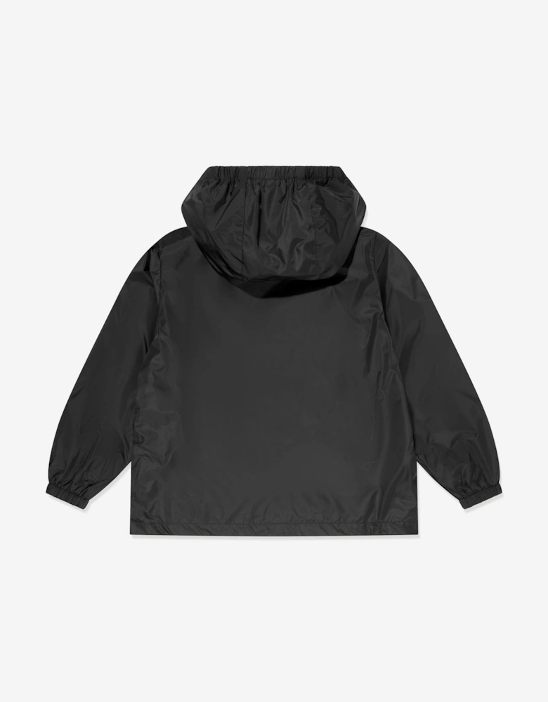 Kids Logo Zip Up Jacket in Black