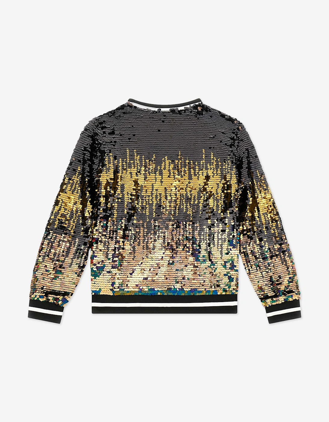 Girls Sequinned Sweatshirt in Black