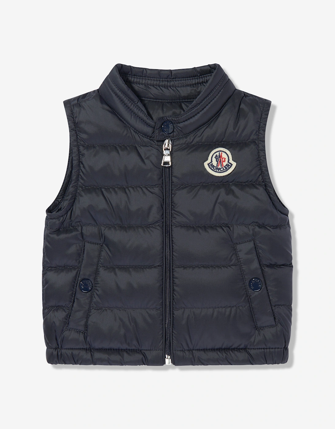Baby Boys Down Padded New Amaury Gilet in Navy, 5 of 4