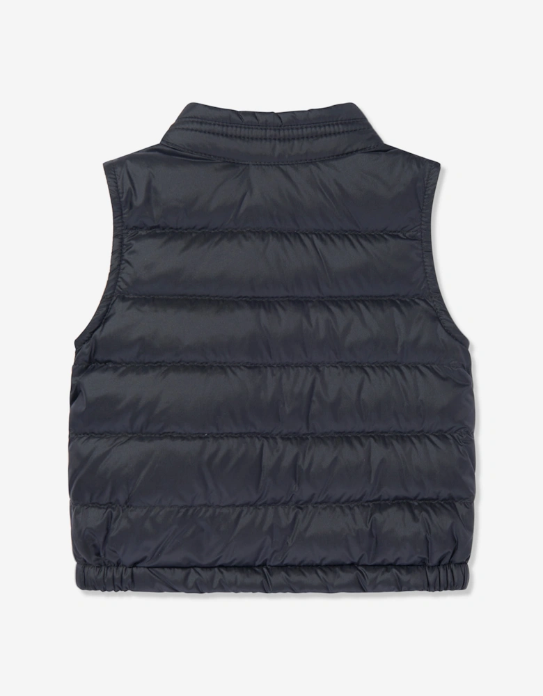 Baby Boys Down Padded New Amaury Gilet in Navy