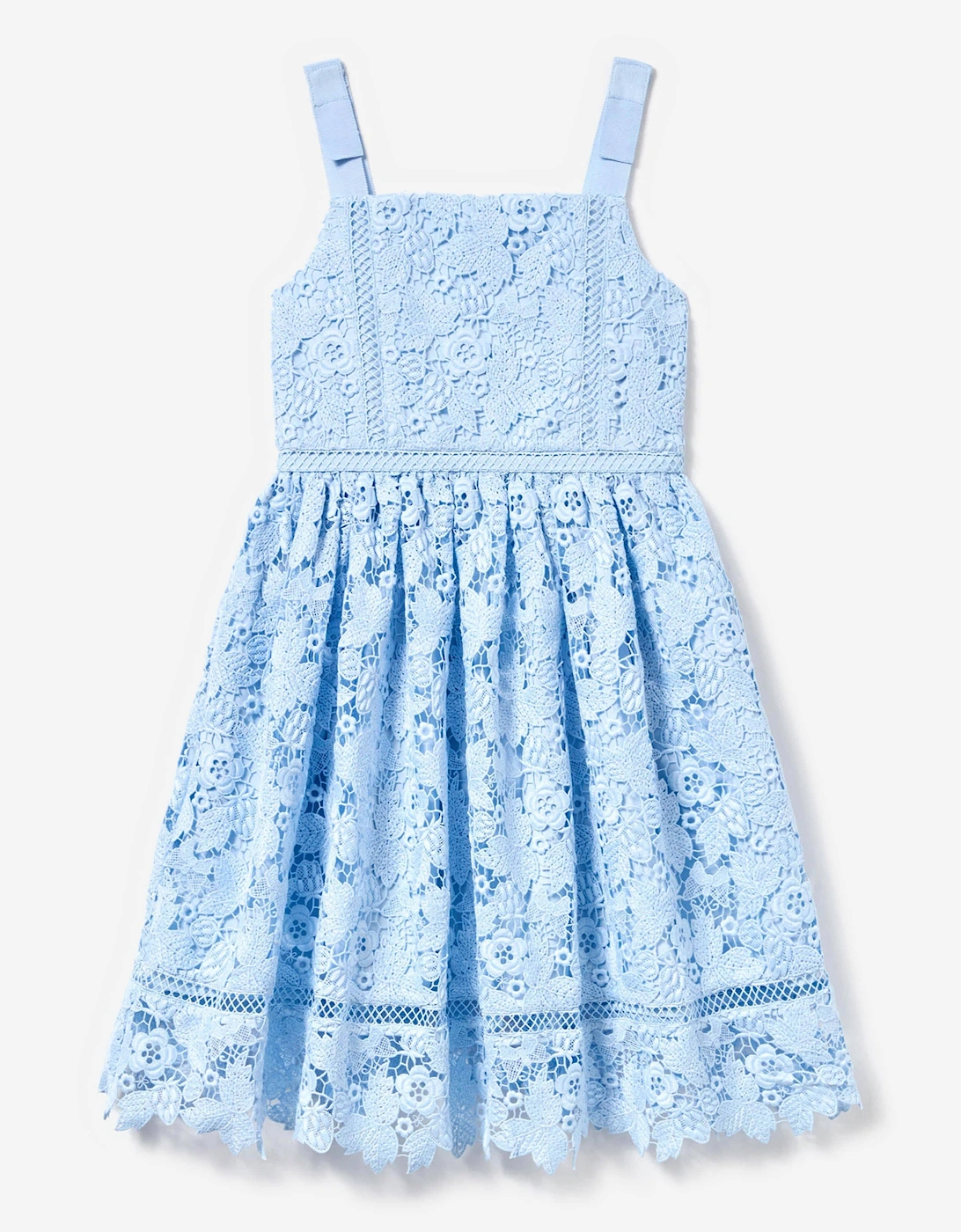 Girls Butterfly Lace Dress in Blue, 5 of 4