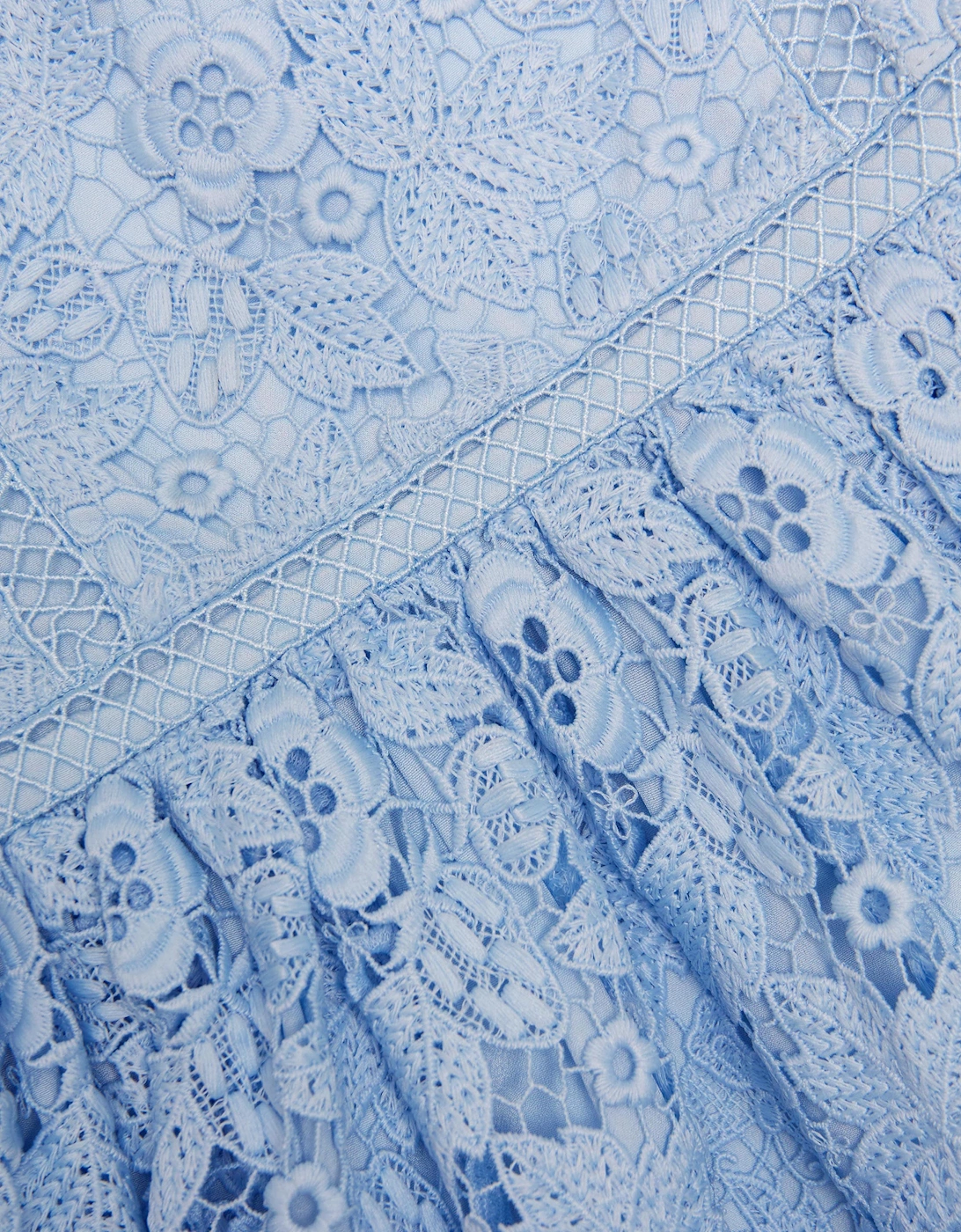 Girls Butterfly Lace Dress in Blue
