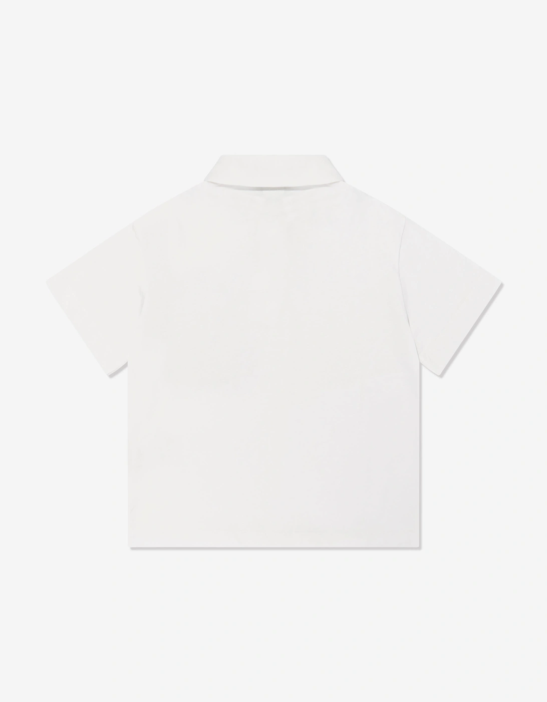 Boys FF Pocket Polo Shirt in White