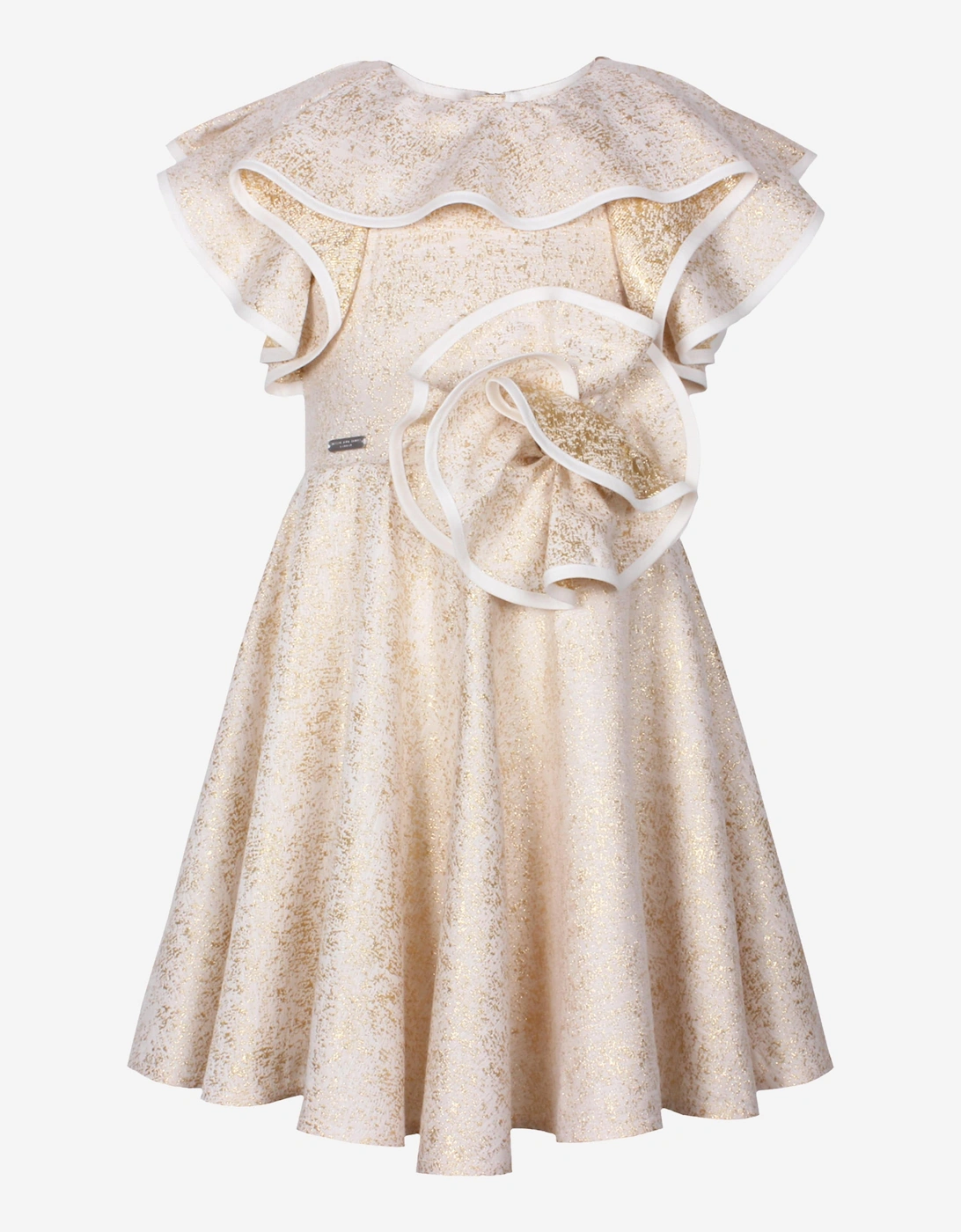 Girls Blossom Freckle Dress in Gold, 5 of 4