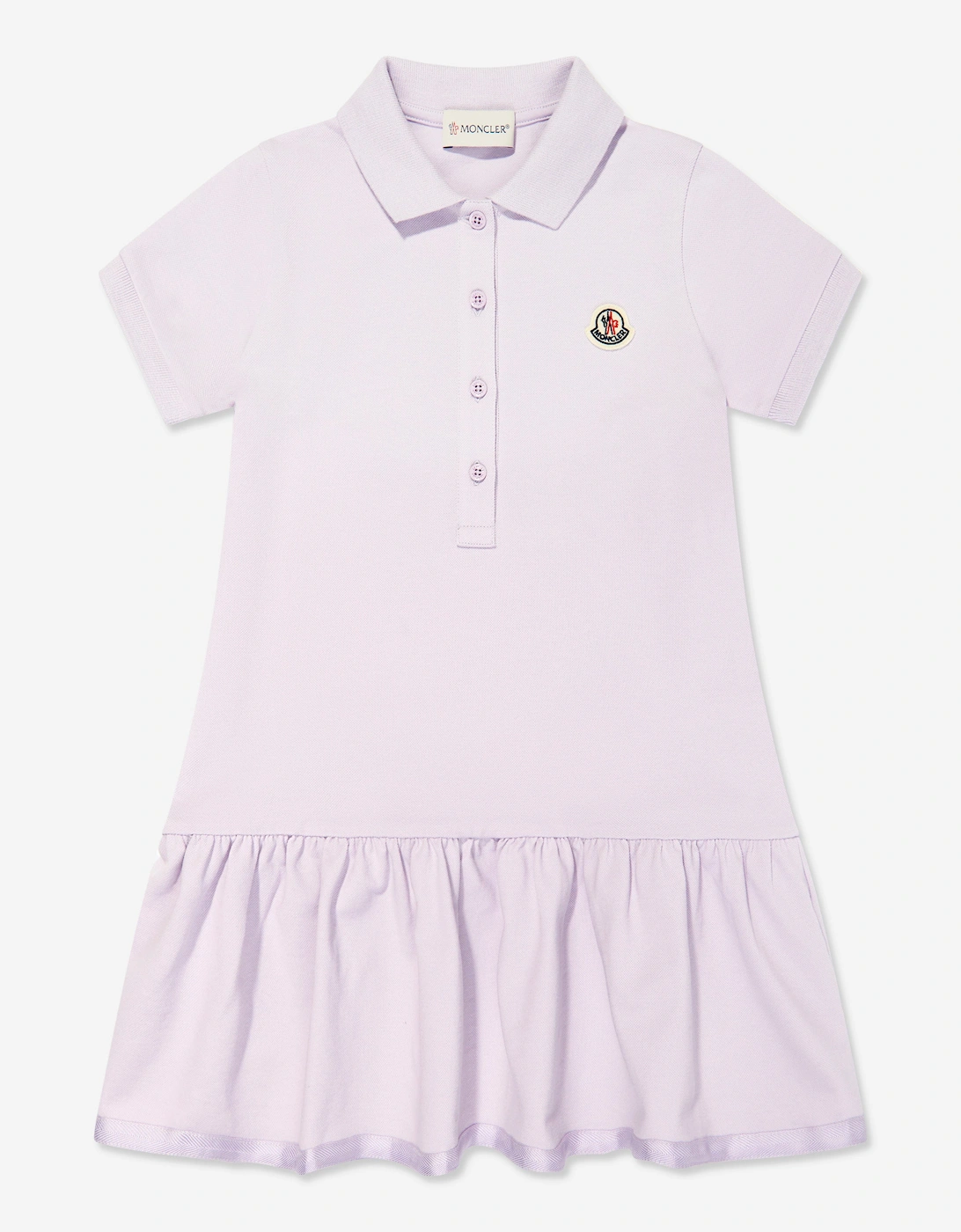 Enfant Girls Logo Polo Dress in Purple, 5 of 4