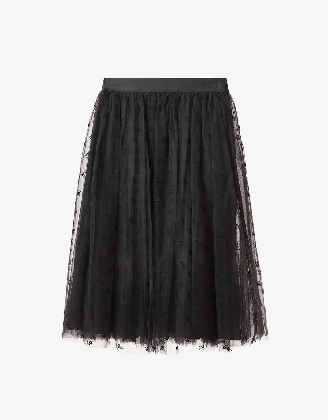 Girls Embroidered Tulle Skirt, 3 of 2