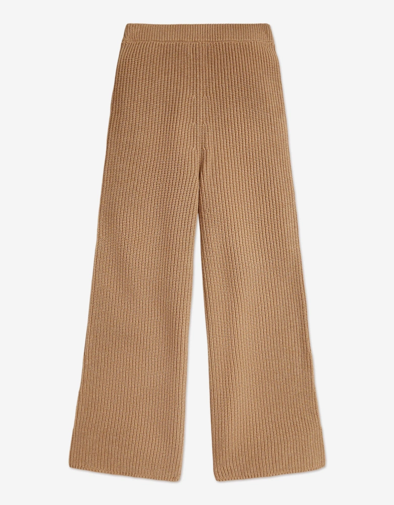 Girls Knitted Trousers in Brown