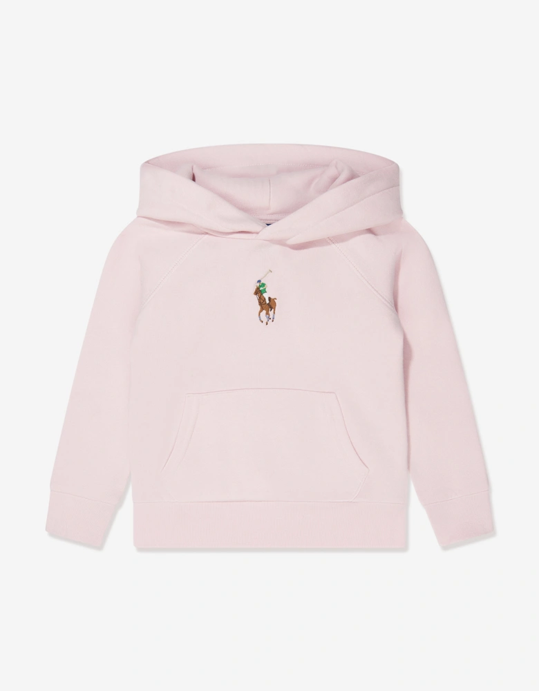 Girls Big Pony Hoodie in Pink
