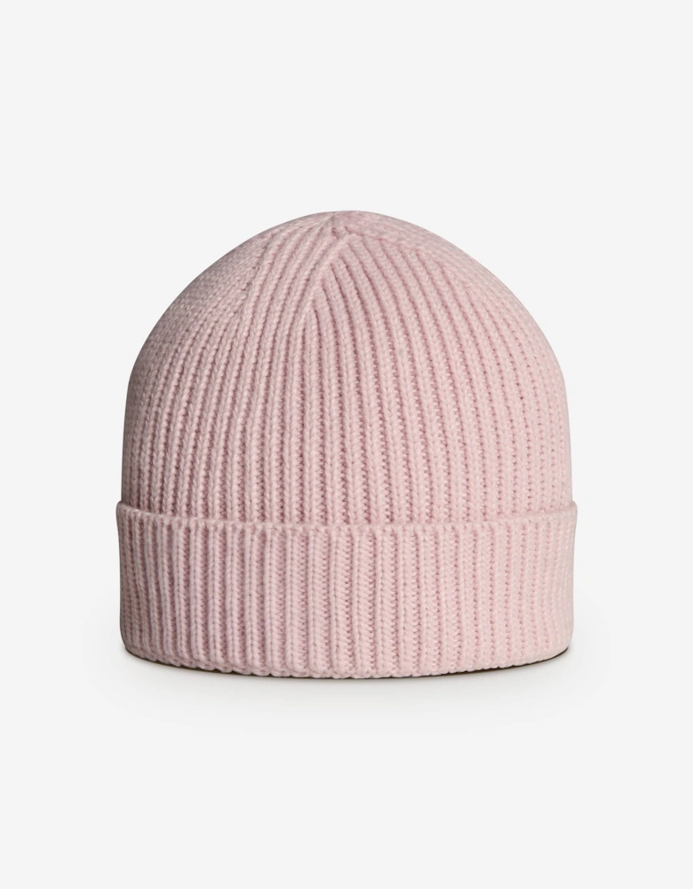 Baby Girls Logo Box Beanie Hat in Pink