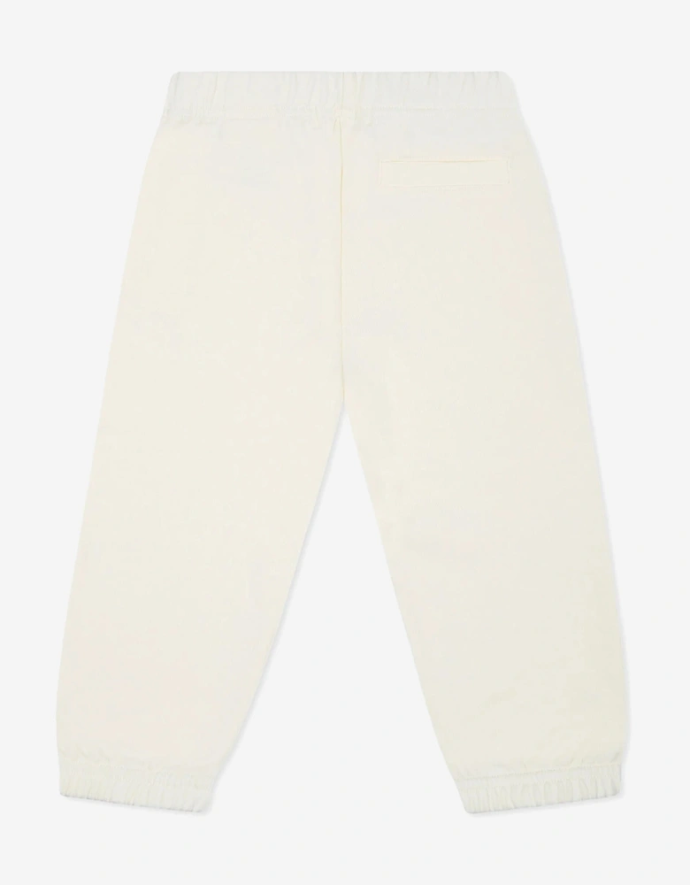 Baby Girls Logo Joggers in Ivory