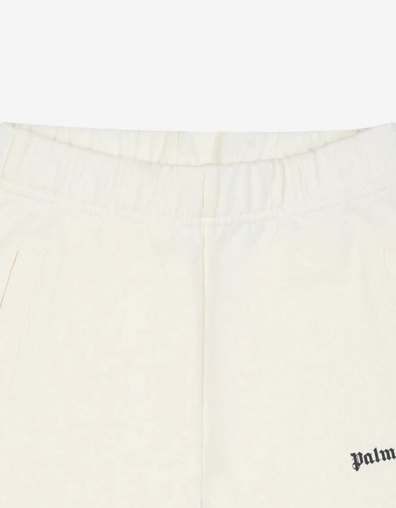 Baby Girls Logo Joggers in Ivory