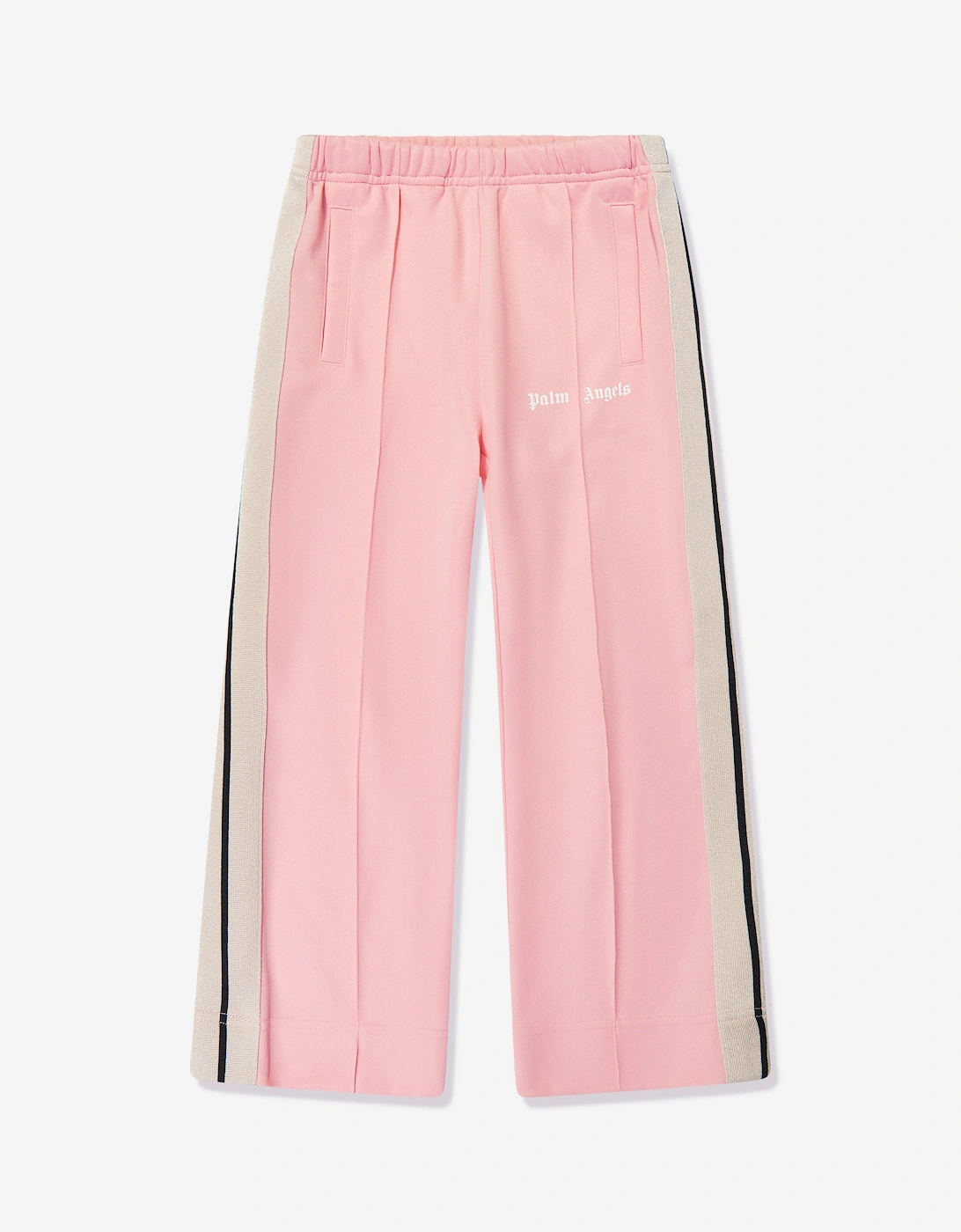 Girls Wide Leg Track Pants in Pink, 5 of 4