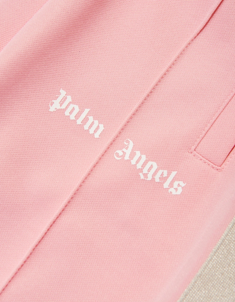Girls Wide Leg Track Pants in Pink