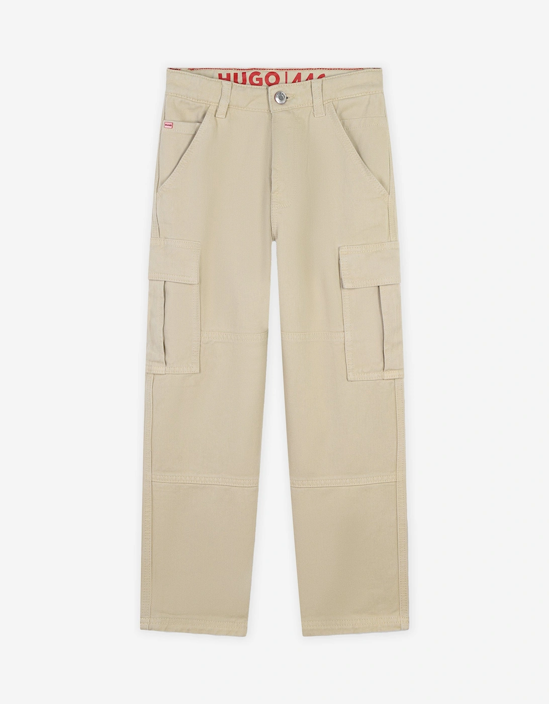 Hugo Boys Loose Pants in Beige, 5 of 4