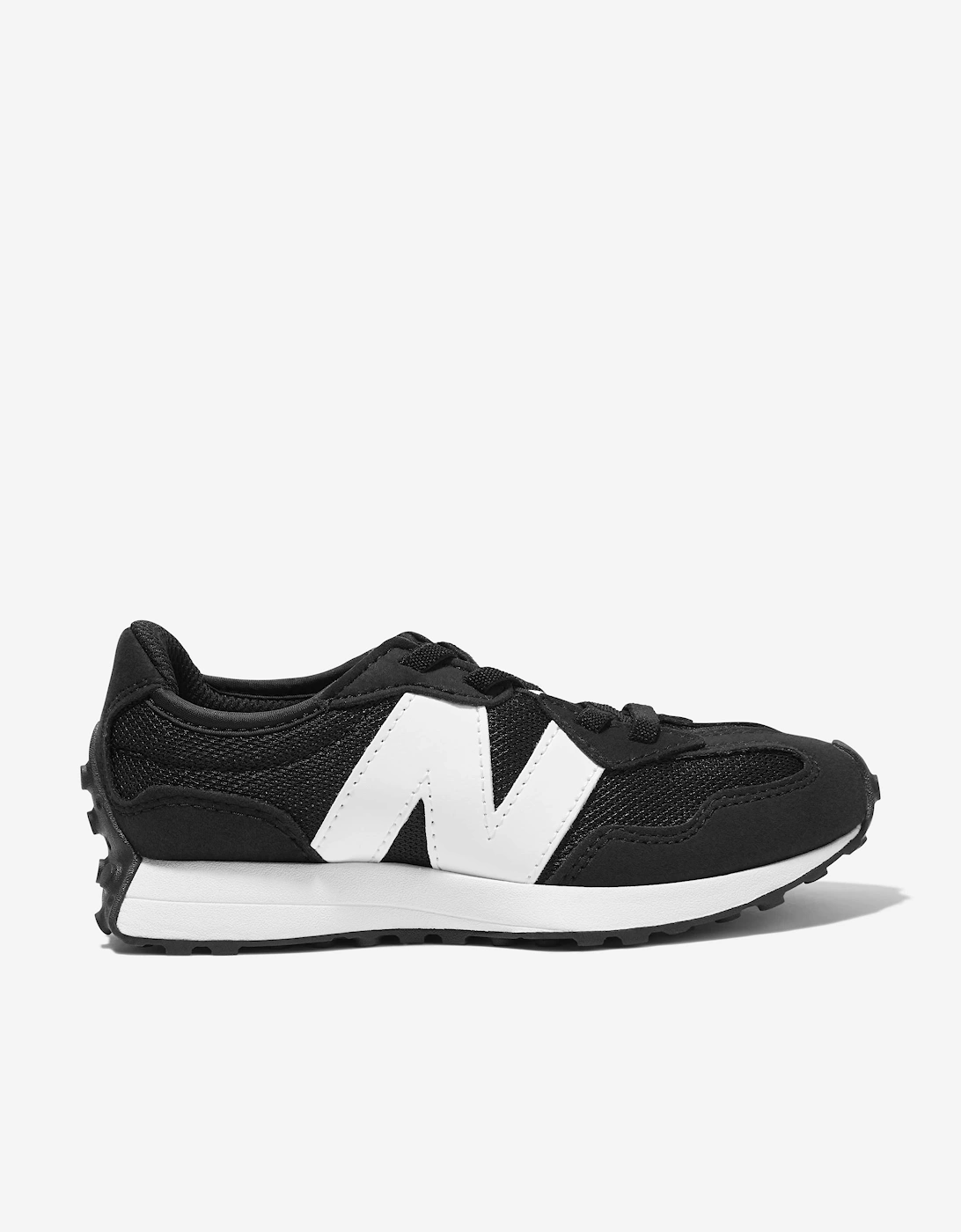 New Balance Unisex Black 327 Trainers In  Size 30.5 Kids