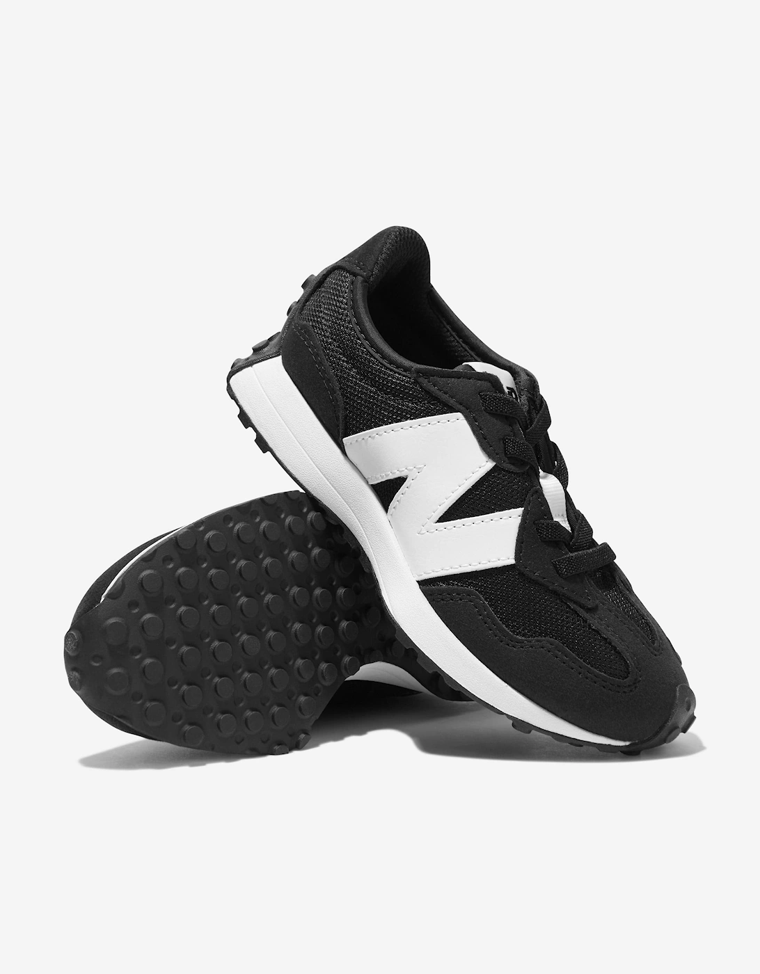 Kids 327 Trainers in Black