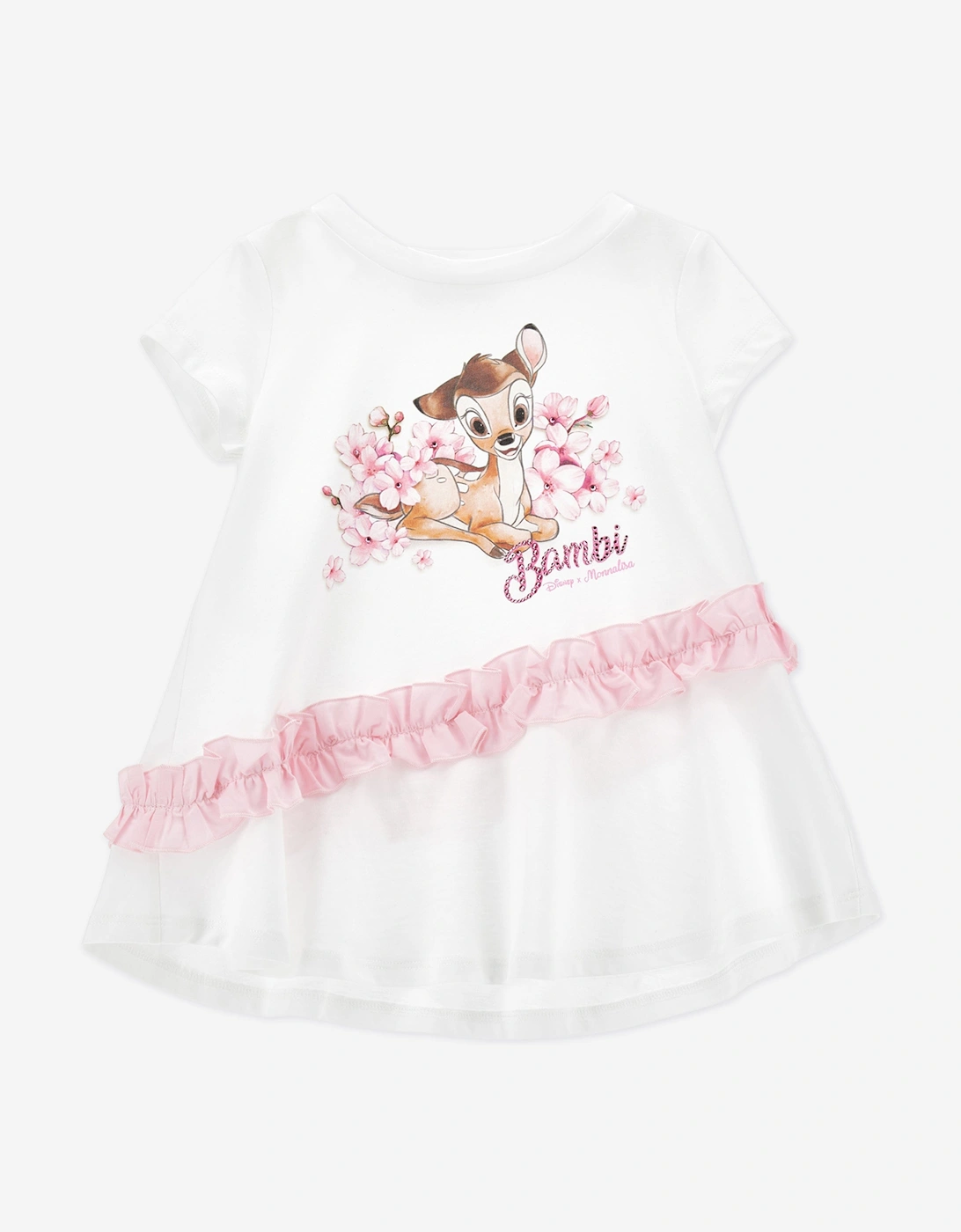 Girls Peach Blossom Bambi Dress in White, 5 of 4