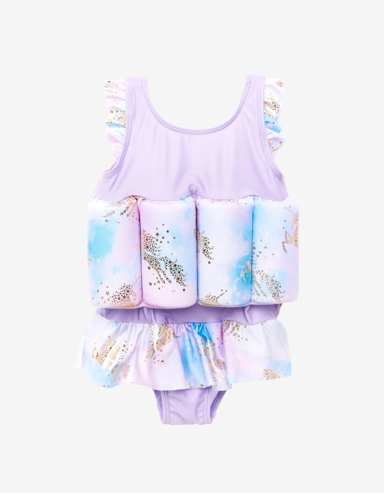 Baby Girls Unicorn Float Suit in Purple (UPF50+)
