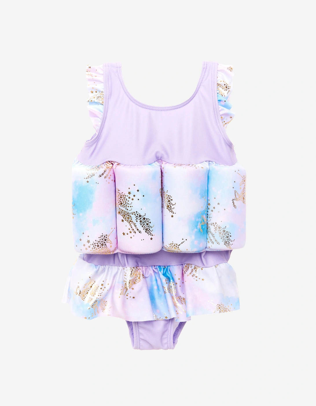 Baby Girls Unicorn Float Suit in Purple (UPF50+)
