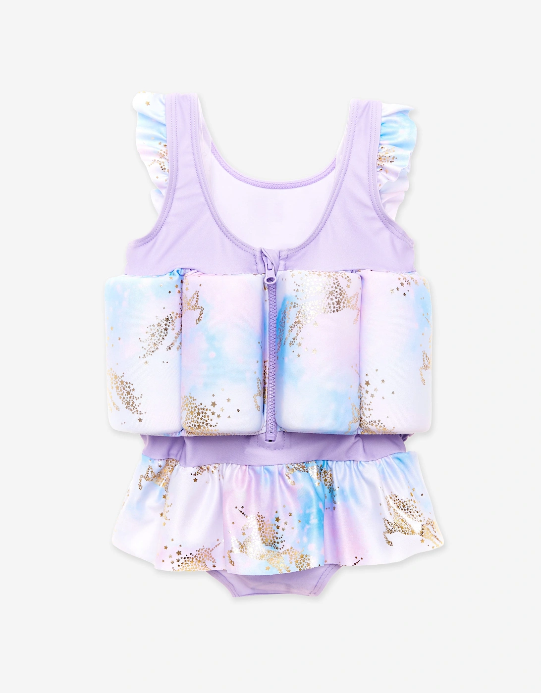 Baby Girls Unicorn Float Suit in Purple (UPF50+), 5 of 4