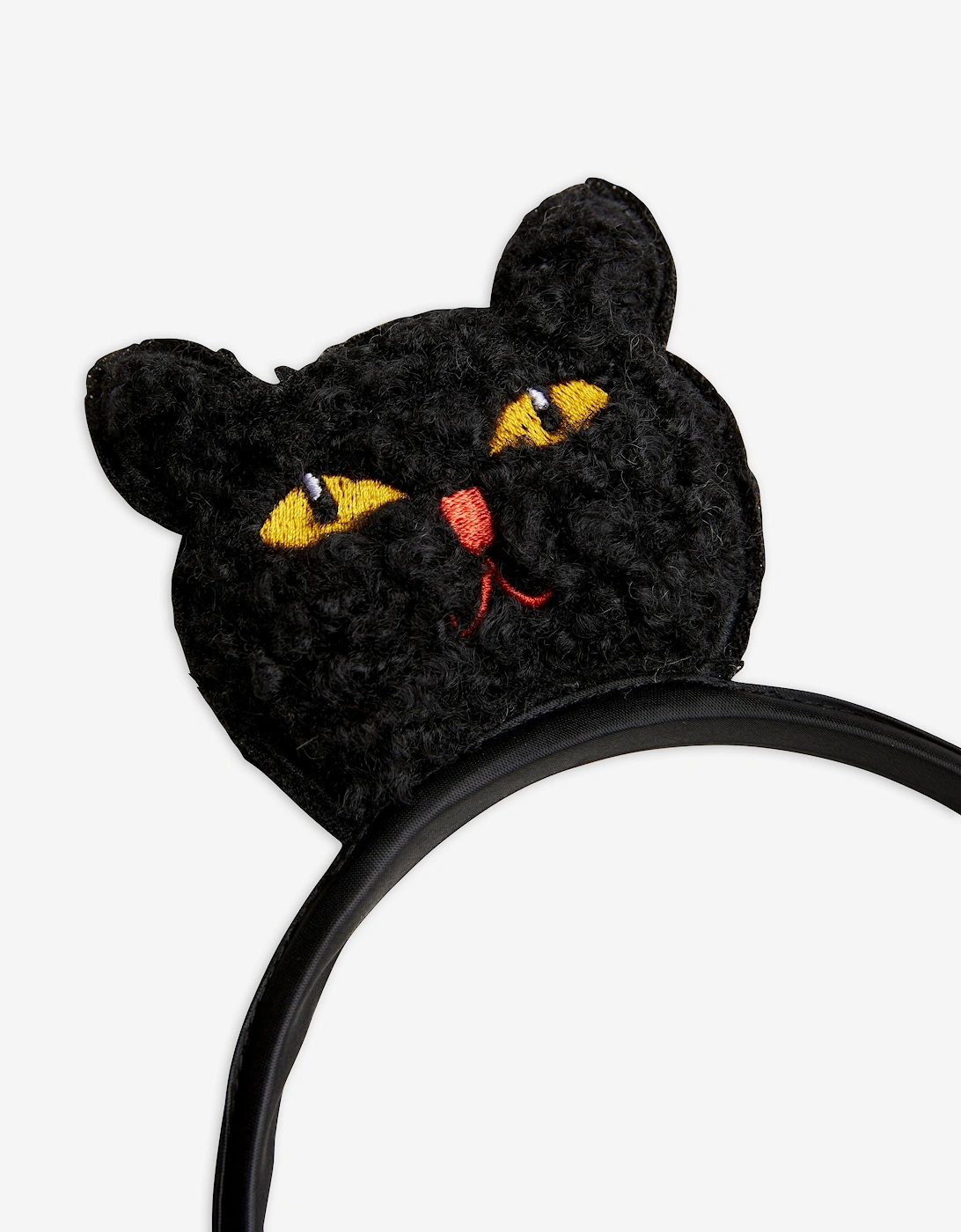 Girls Fluffy Cat Headband in Black