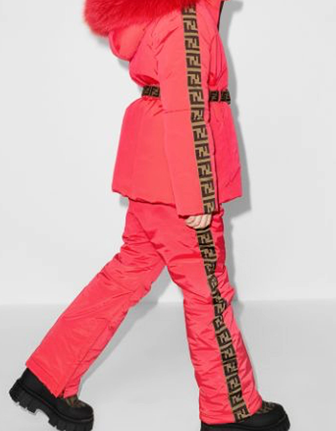 Girls FF Logo Trim Ski Trousers